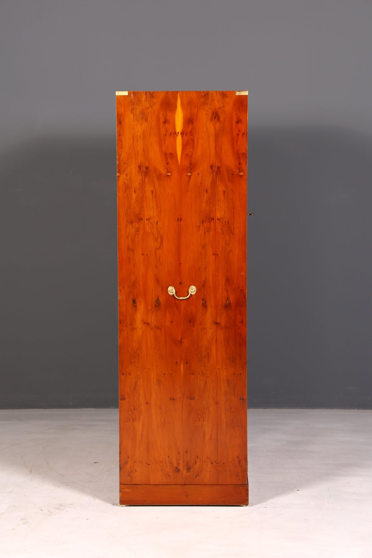 Beautiful Maritime Cabinet Military Chest Wardrobe Yew Vertiko Antique Colonial Hallway Cabinet