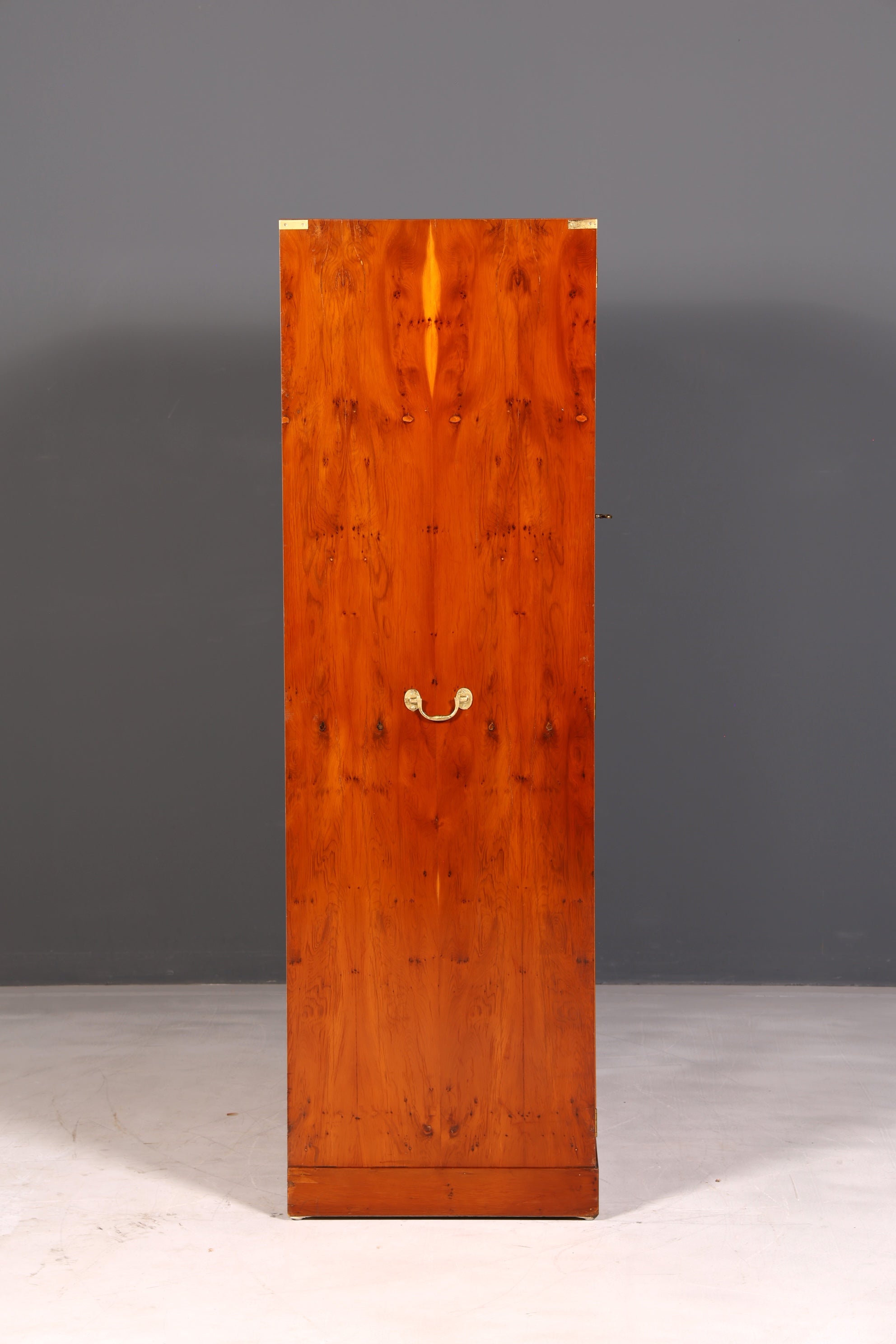 Beautiful Maritime Cabinet Military Chest Wardrobe Yew Vertiko Antique Colonial Hallway Cabinet