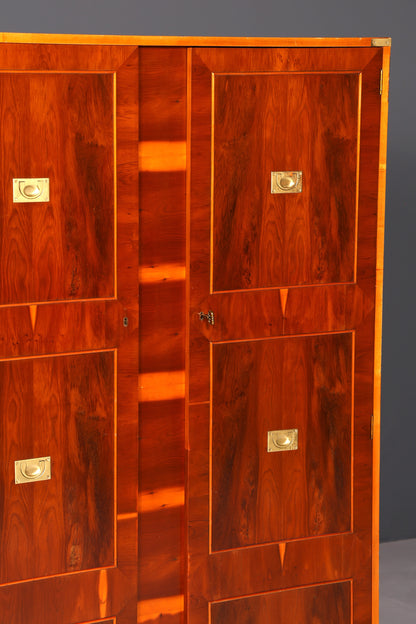 Beautiful Maritime Cabinet Military Chest Wardrobe Yew Vertiko Antique Colonial Hallway Cabinet