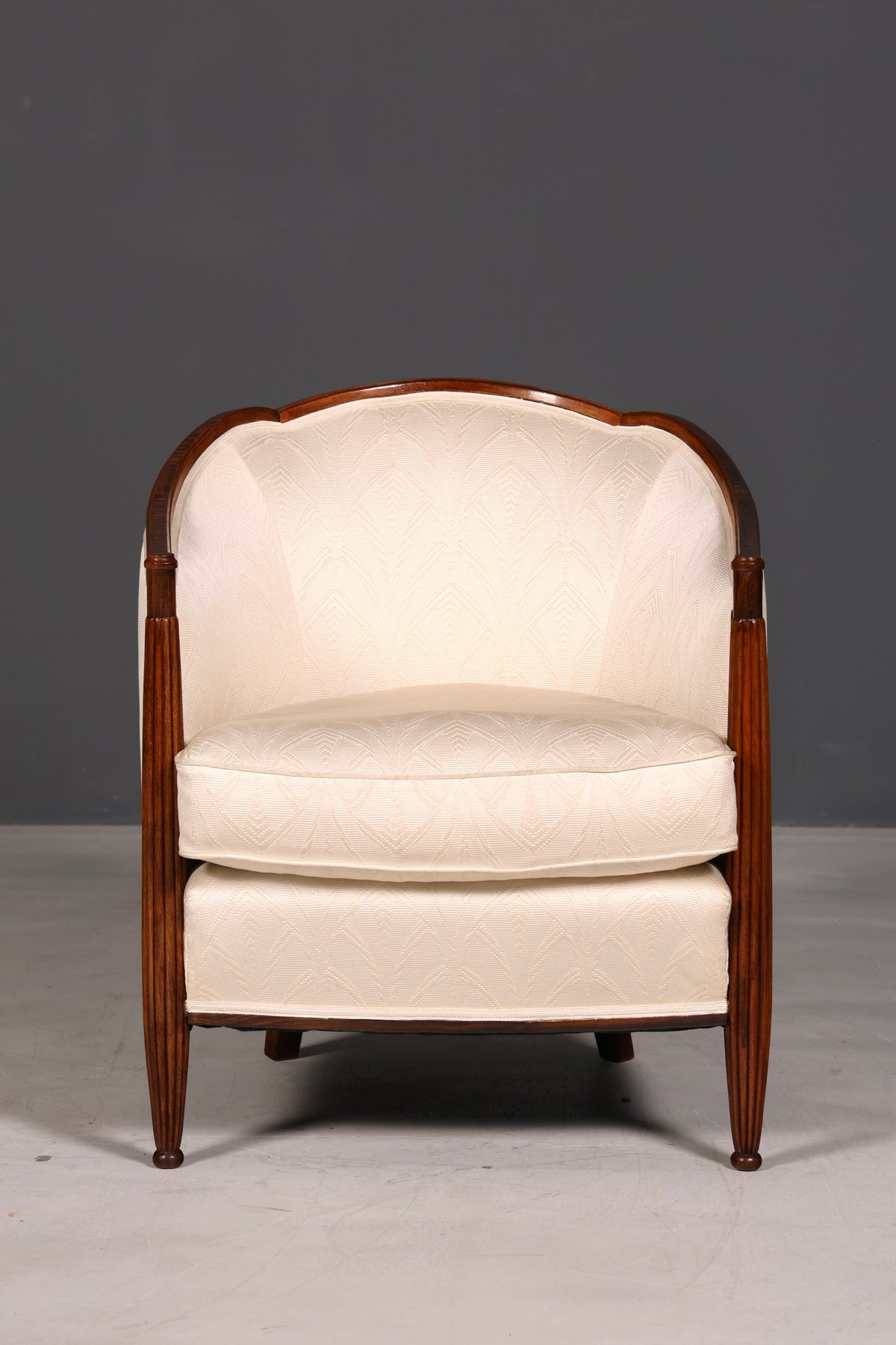 Elegant Art Deco armchair club chair lounge chair occasional chair vintage upholstered armchair 1 of 2