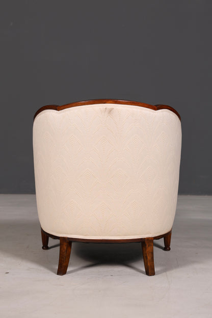Elegant Art Deco armchair club chair lounge chair occasional chair vintage upholstered armchair 1 of 2