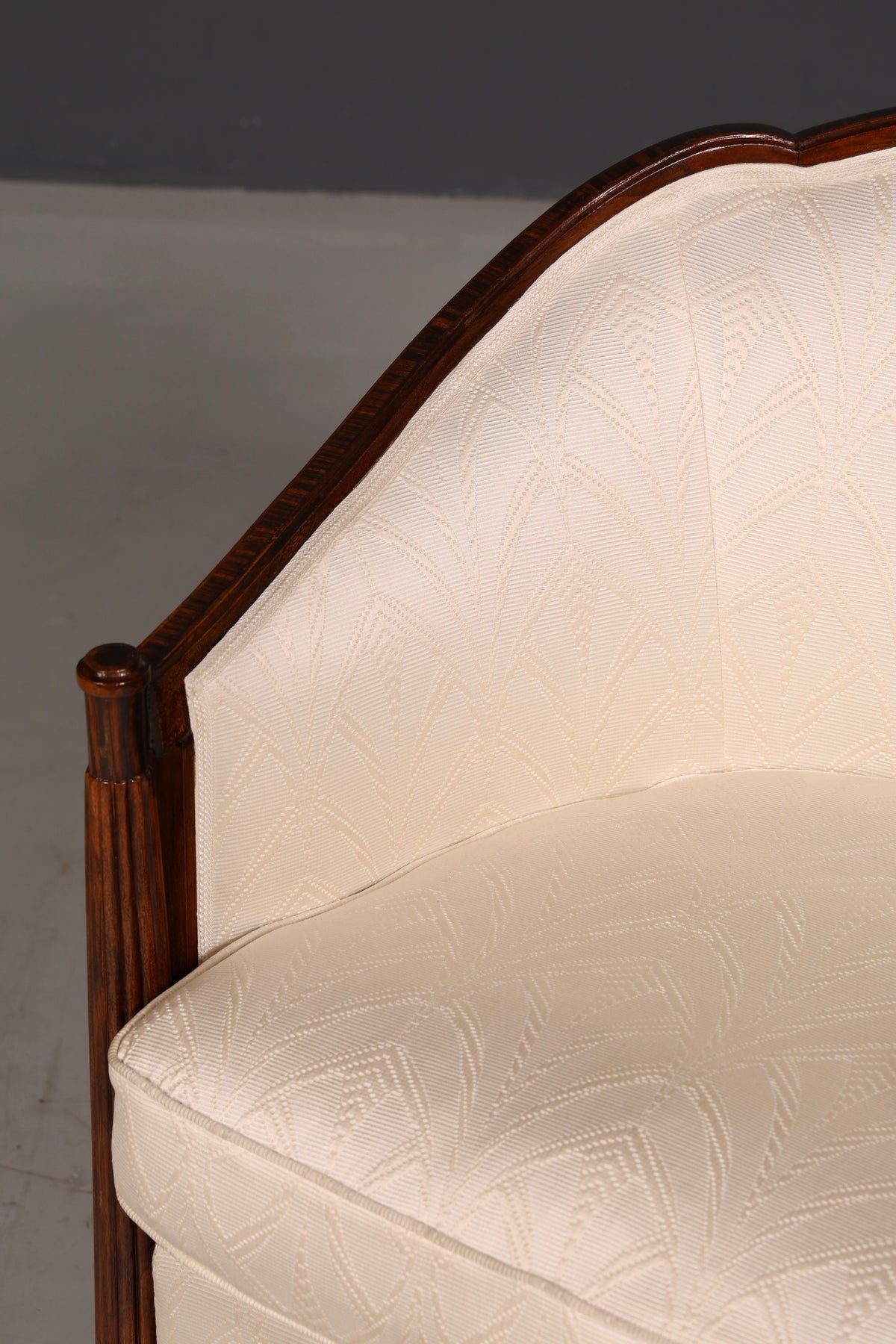 Elegant Art Deco armchair club chair lounge chair upholstered armchair vintage upholstered chair 2 of 2