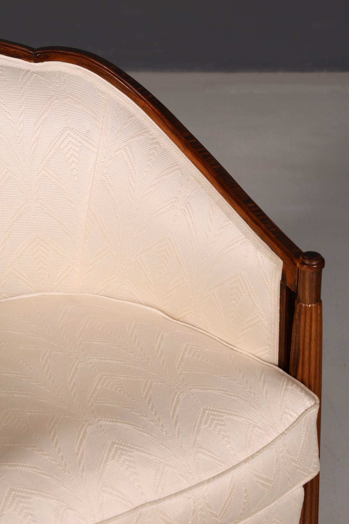 Elegant Art Deco armchair club chair lounge chair upholstered armchair vintage upholstered chair 2 of 2