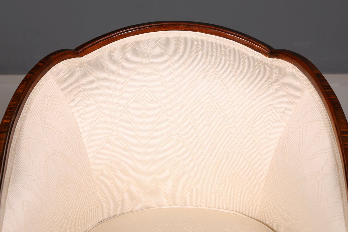 Elegant Art Deco armchair club chair lounge chair upholstered armchair vintage upholstered chair 2 of 2