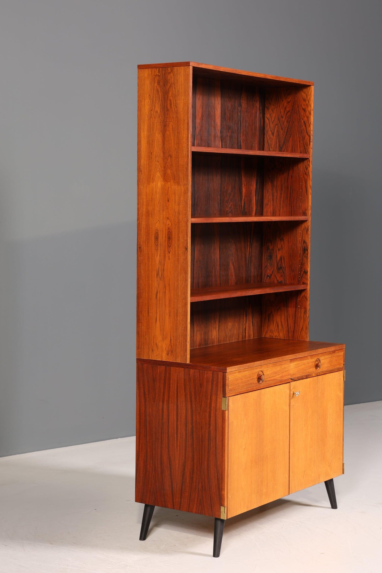 Original Bodafors &quot;Bertil Fridhagen&quot; Regal Palisander Holz Schrank Bücherregal Kommode Bücherschrank 60s 1 von 2