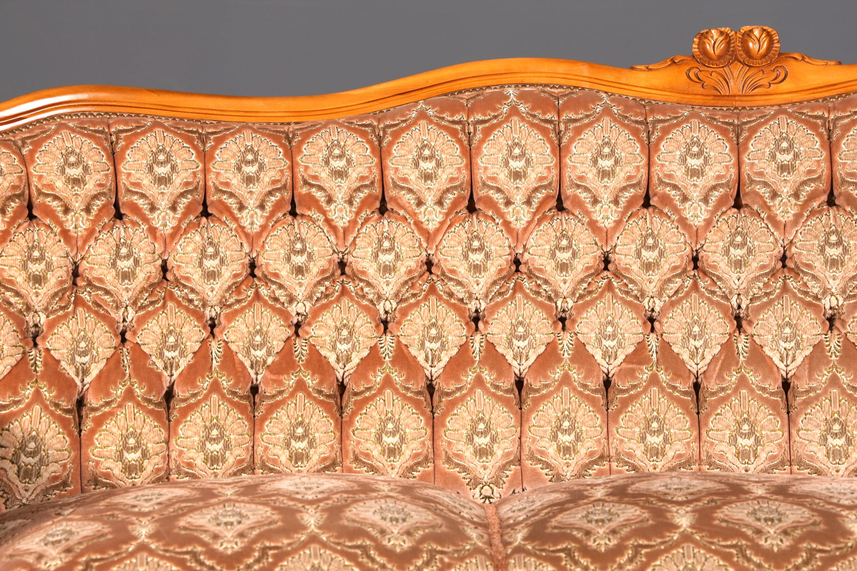 G350 Finish Wunderschönes Chippendale Sofa Barock Stil Couch Samt Stoff 3 Sitzer (Kopie)