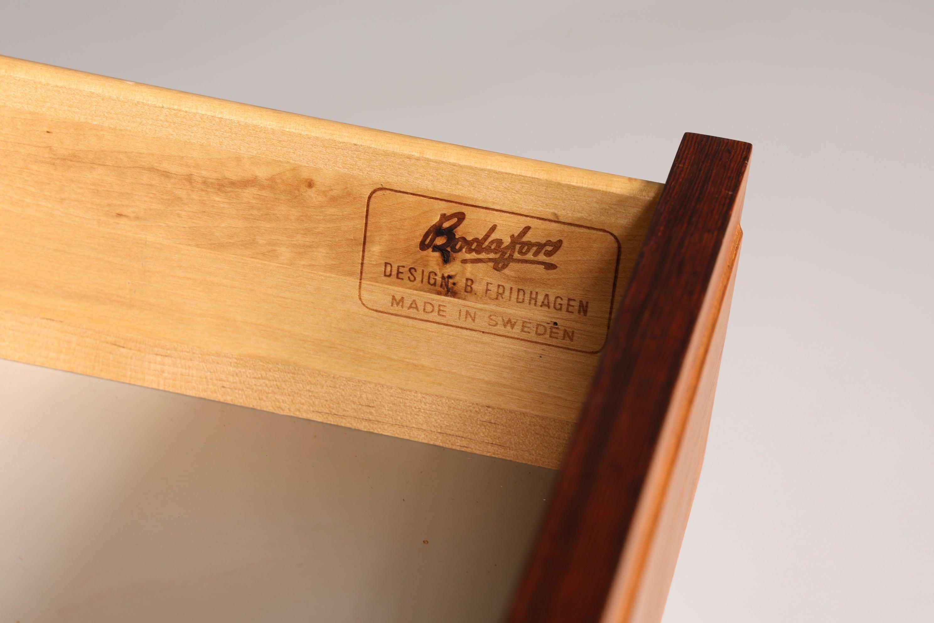 Original Bodafors &quot;Bertil Fridhagen&quot; Regal Palisander Holz Schrank Bücherregal Kommode Bücherschrank 60s 2 von 2