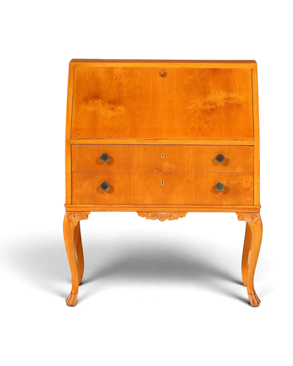 Wunderschöner Sekretär Chippendale Stil Antik um 1940 Büro Kommode Schreibkommode