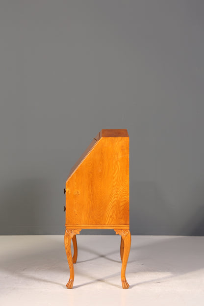 Wunderschöner Sekretär Chippendale Stil Antik um 1940 Büro Kommode Schreibkommode