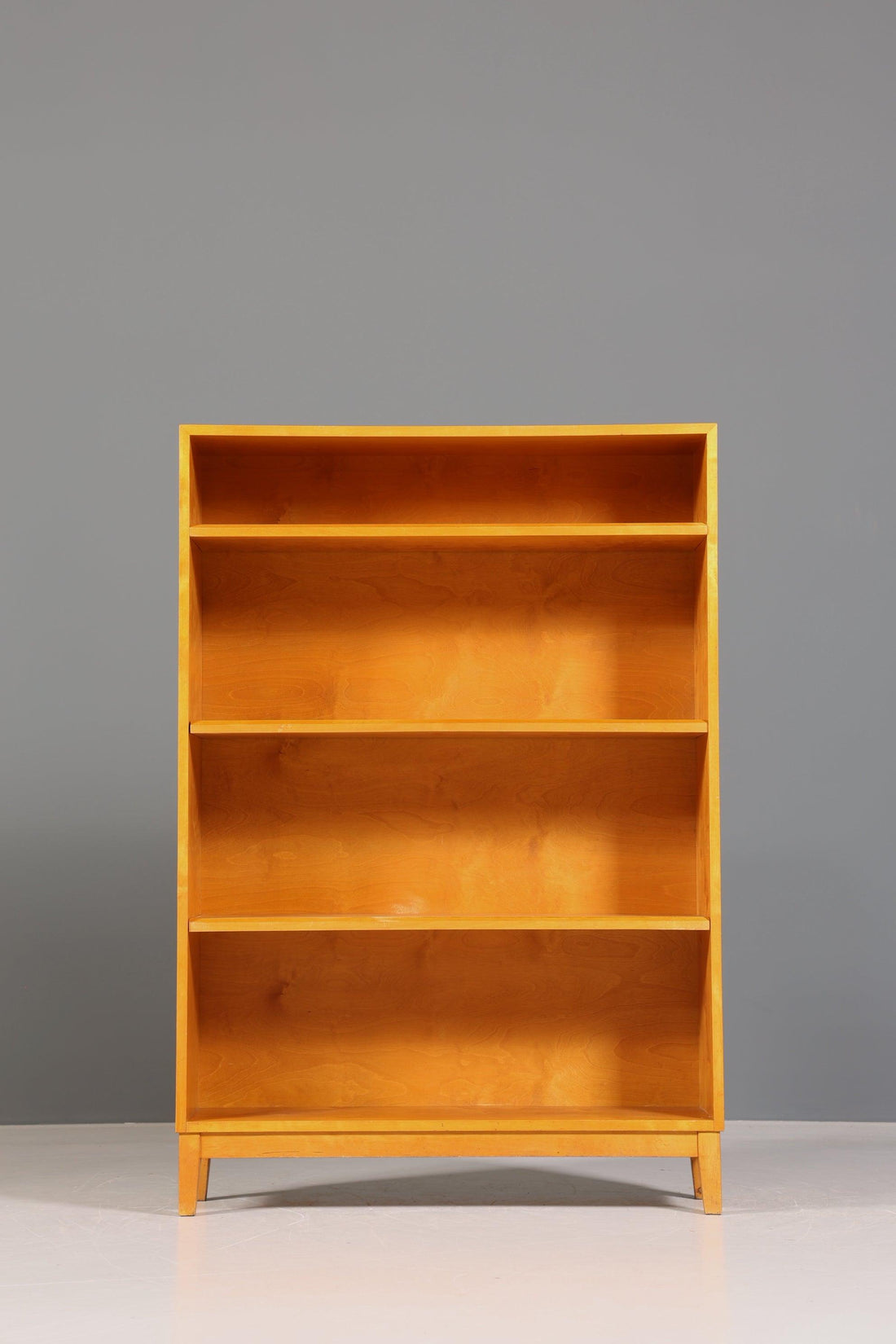 Traumhaftes Mid Century Regal Vintage Bücherregal Retro Schrank 60er Jahre Buchablage Birke