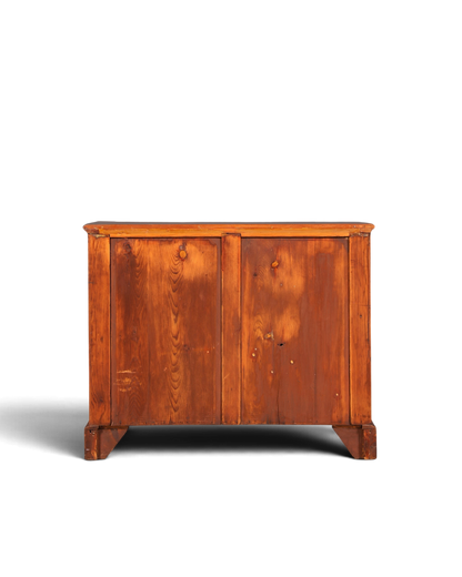 Hauptstadt Möblerei englische Kommode aus massivem Holz im Antik-Stil, Rückansicht des Vintage Sideboards