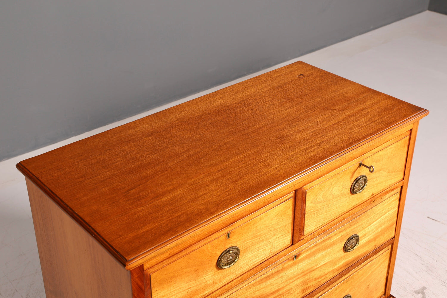 Edle Englische Kommode Antik Massiv Echt Holz Sideboard Vintage Schubladen
