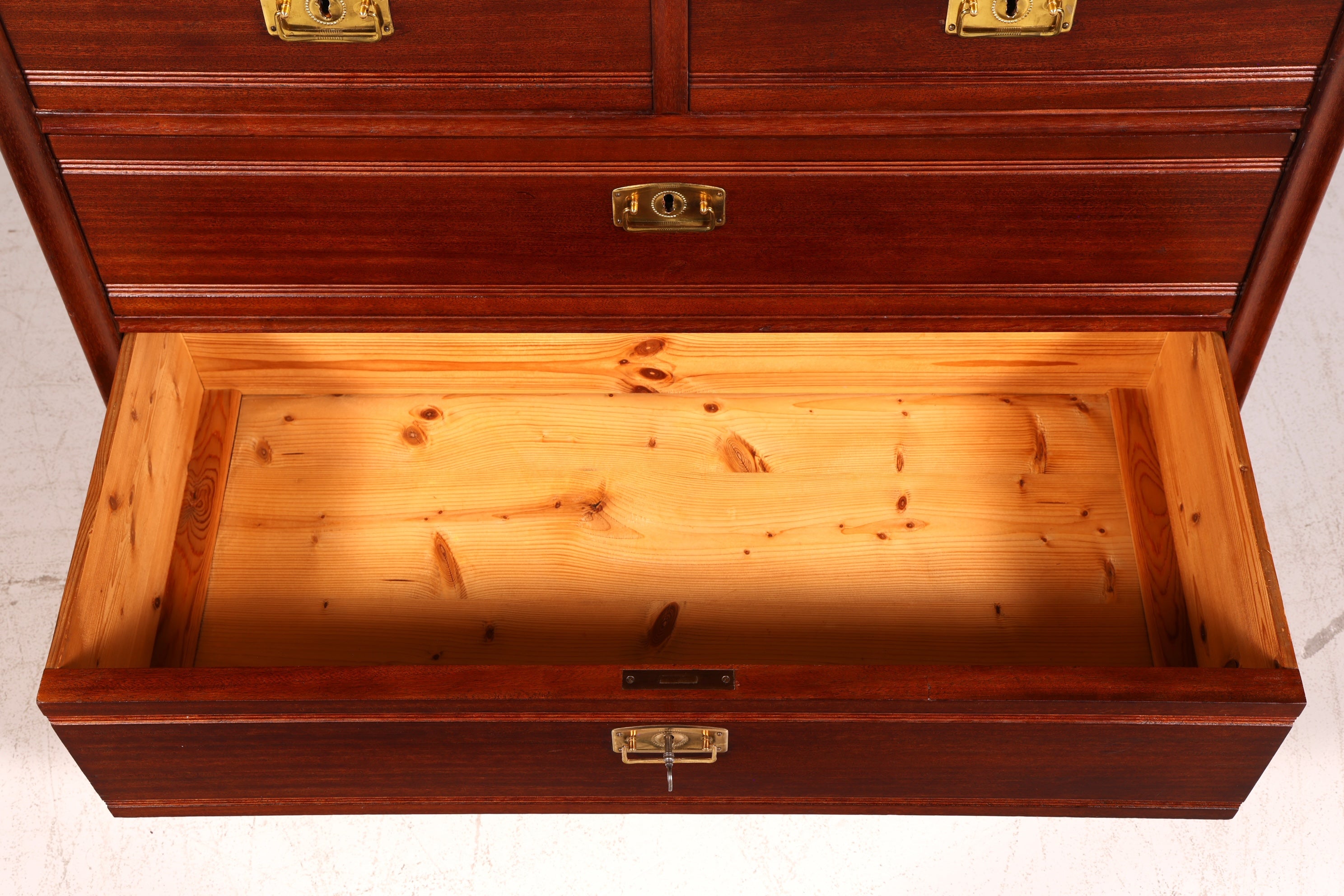 Edle Jugendstil Kommode Antik Massiv Echt Holz Sideboard Vintage Schubladen