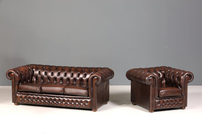 Stilvoller Original Chesterfield Sessel Englischer Armlehnsessel Englisch Herrensessel