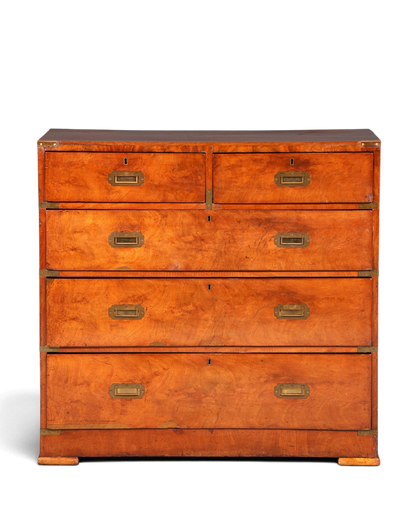 Hauptstadt Möblerei maritime Military Chest Kommode aus massivem Holz mit Messingbeschlägen im englischen Stil