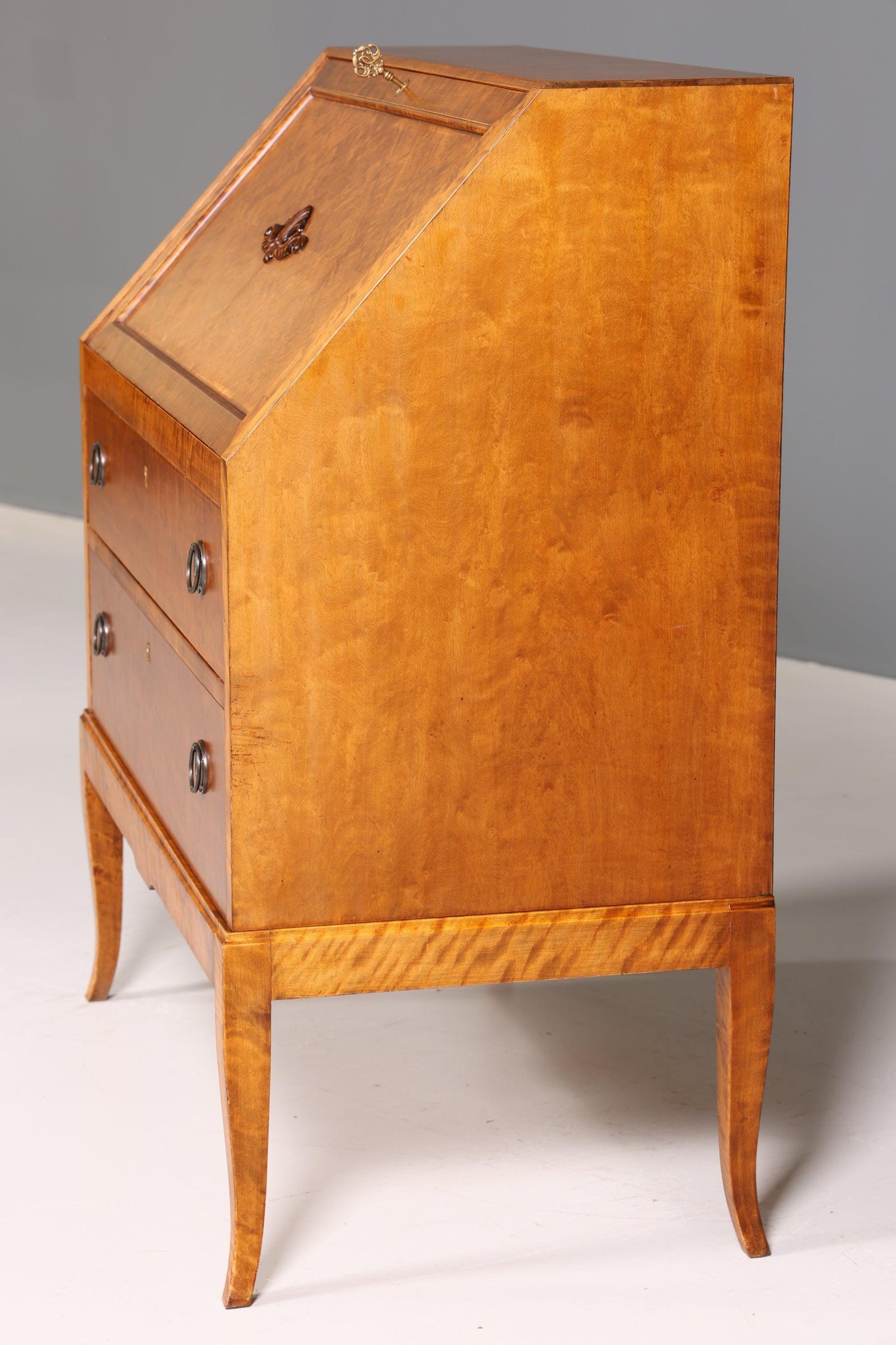 Stilvoller Sekretär um 1930 Büro Kommode echt Holz Schreibtisch Bürokommode