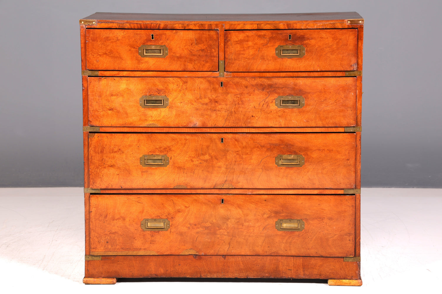 Wunderschöne Maritime Kommode Englisch Military Chest Schrank Schubladenkommode Wäschekommode Antik