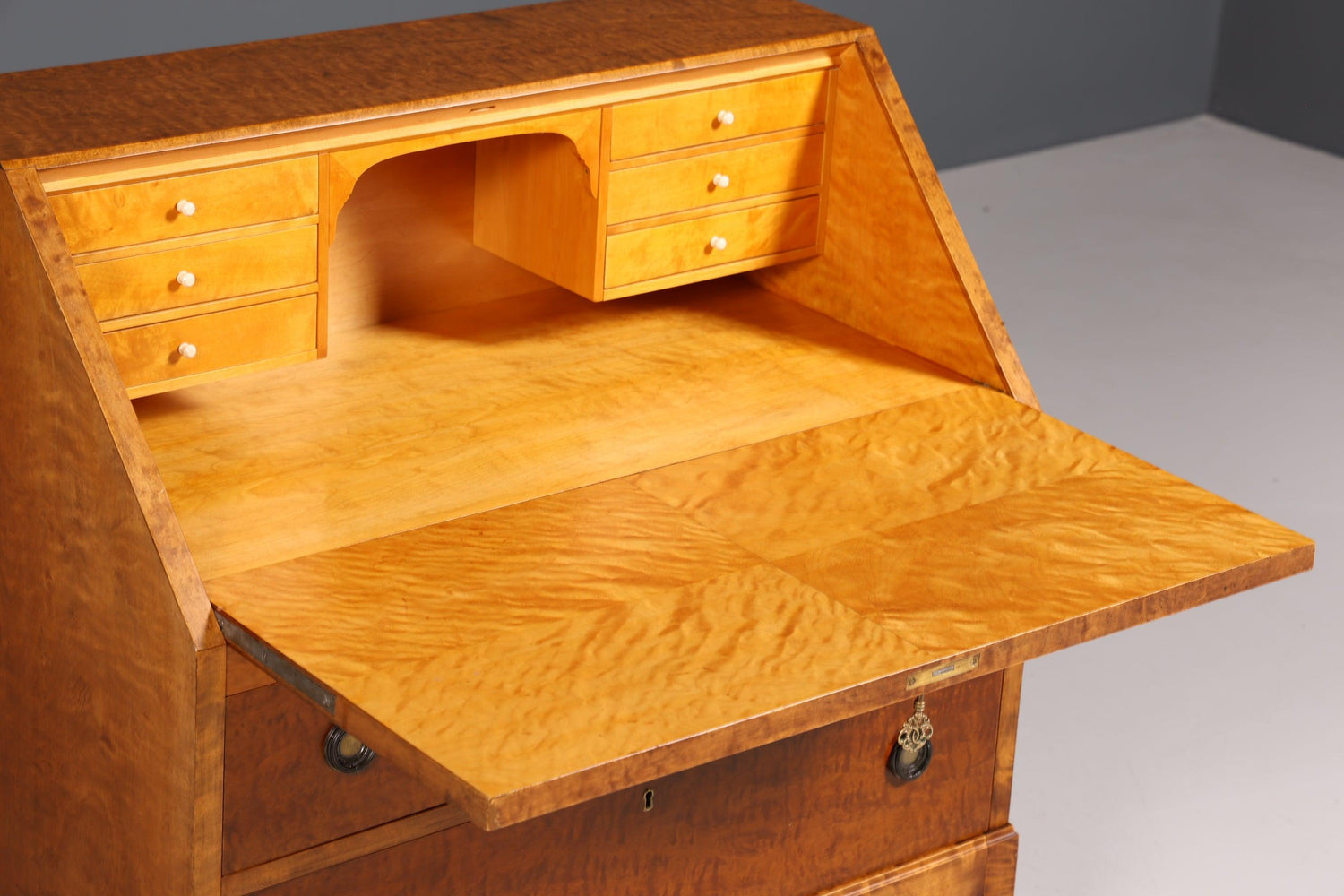 Stilvoller Sekretär um 1930 Büro Kommode echt Holz Schreibtisch Bürokommode