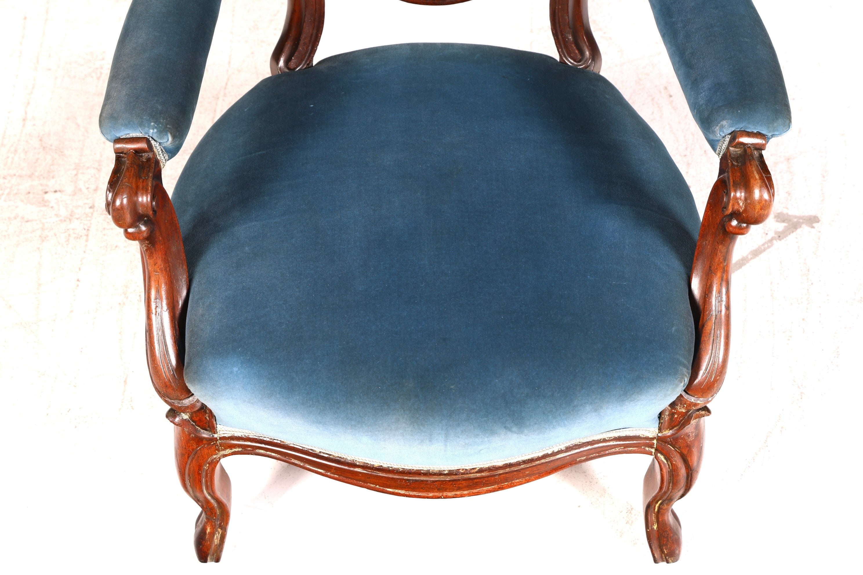 Edler Louis Philippe Sessel Biedermeier Antik Armlehnsessel Lounge Sessel Vintage