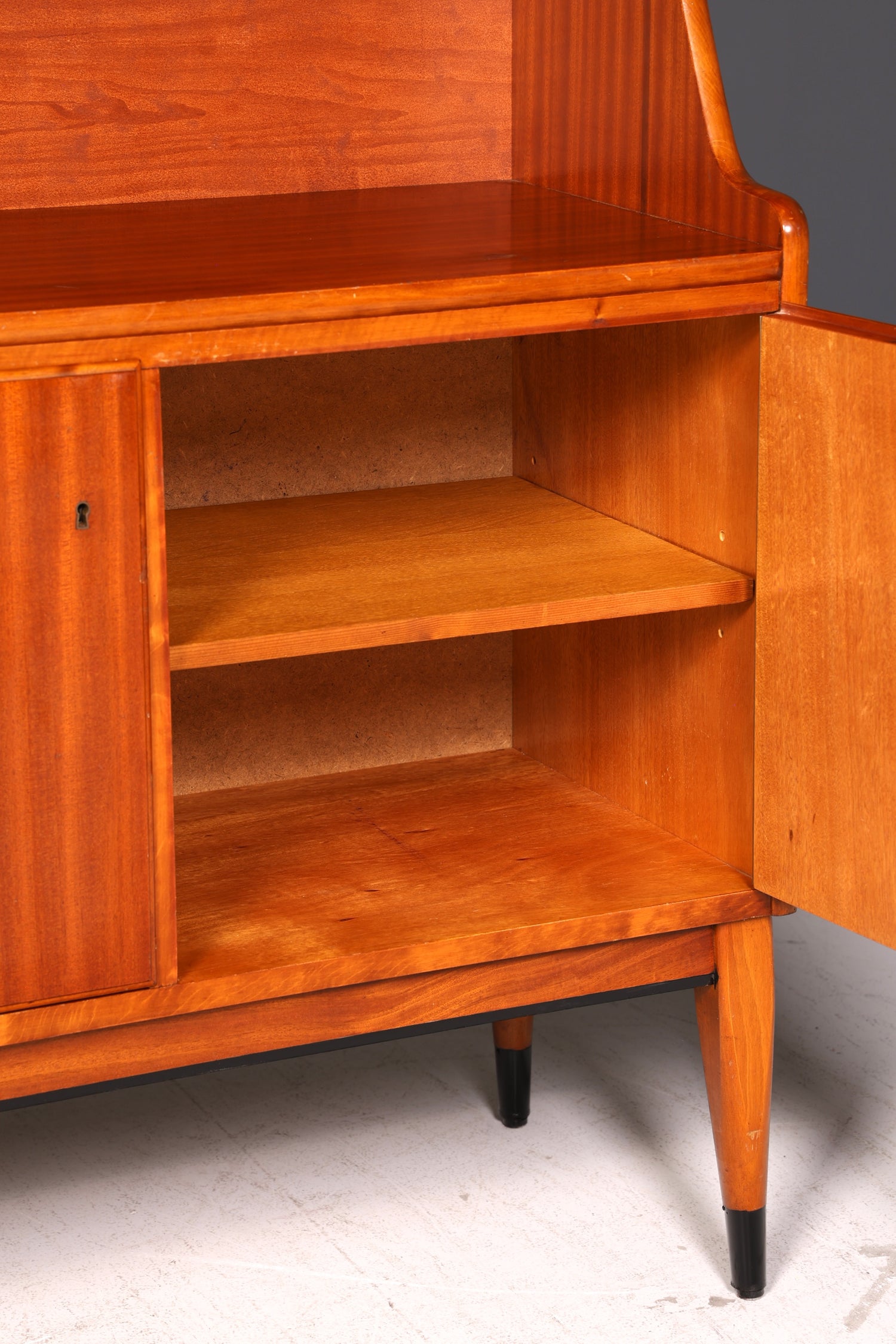 Wunderschöner Mid Century Highboard Regal Schrank Vintage Bücherregal Holz Retro 60er