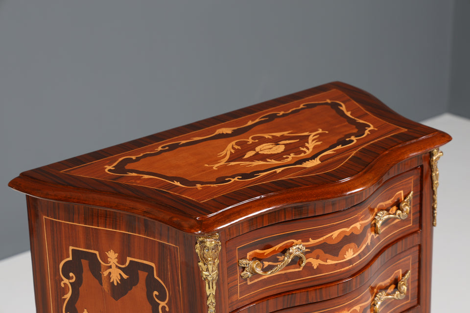 Wunderschönes Barock Design Vertiko Louis XV Highboard Kommode Schubladenkommode