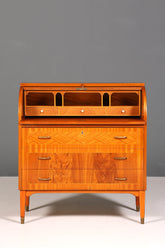 Mid Century Rollladen Sekretär von Bröderna Gustafssons Büro Schrank Schreibkommode 60s Schreibmöbel