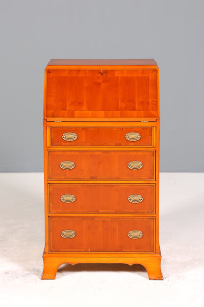 Stilvoller Englischer Sekretär Original Heldense Büro Schreibtisch Eibe Antik 60s Schreibkommode UK