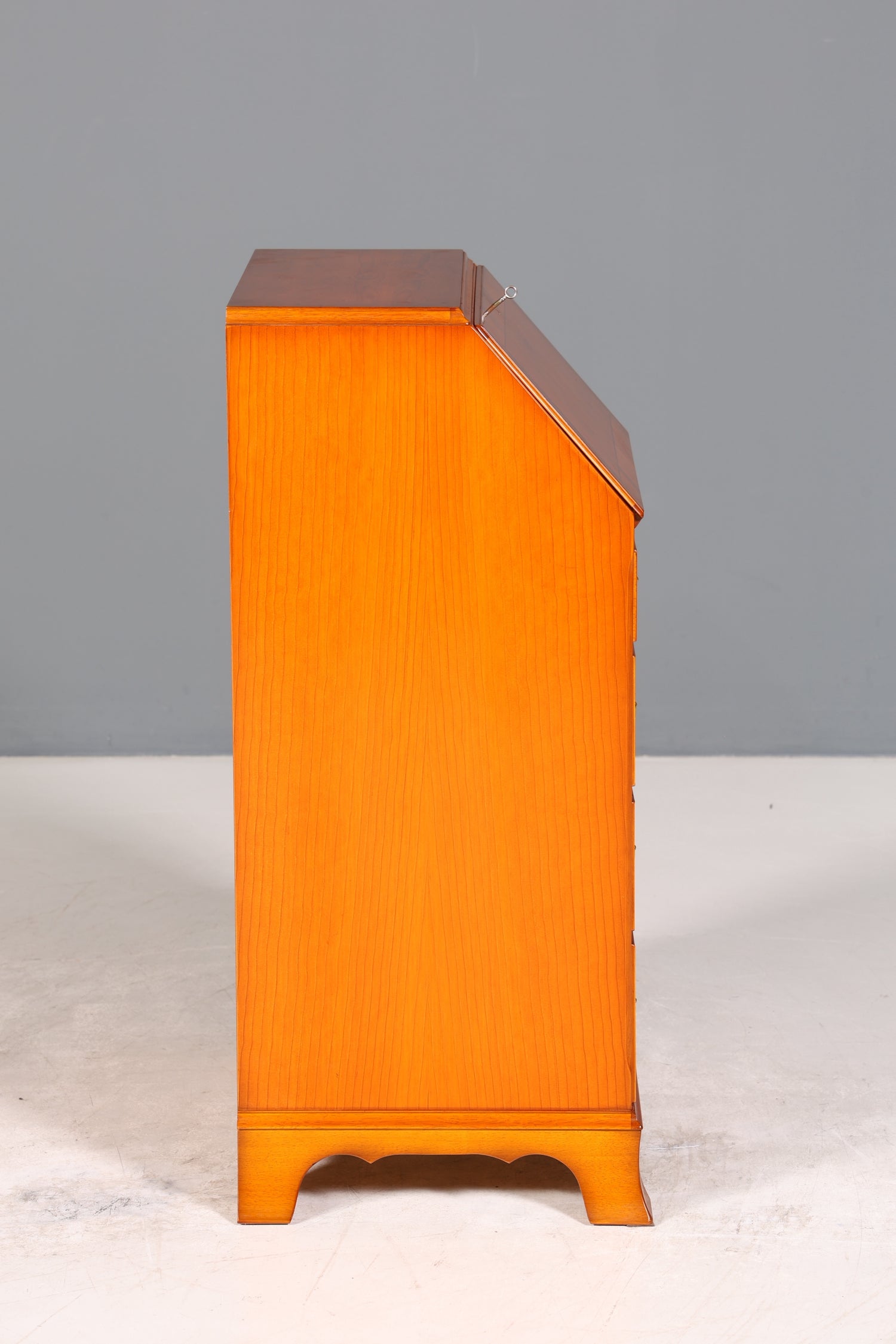 Stilvoller Englischer Sekretär Original Heldense Büro Schreibtisch Eibe Antik 60s Schreibkommode UK
