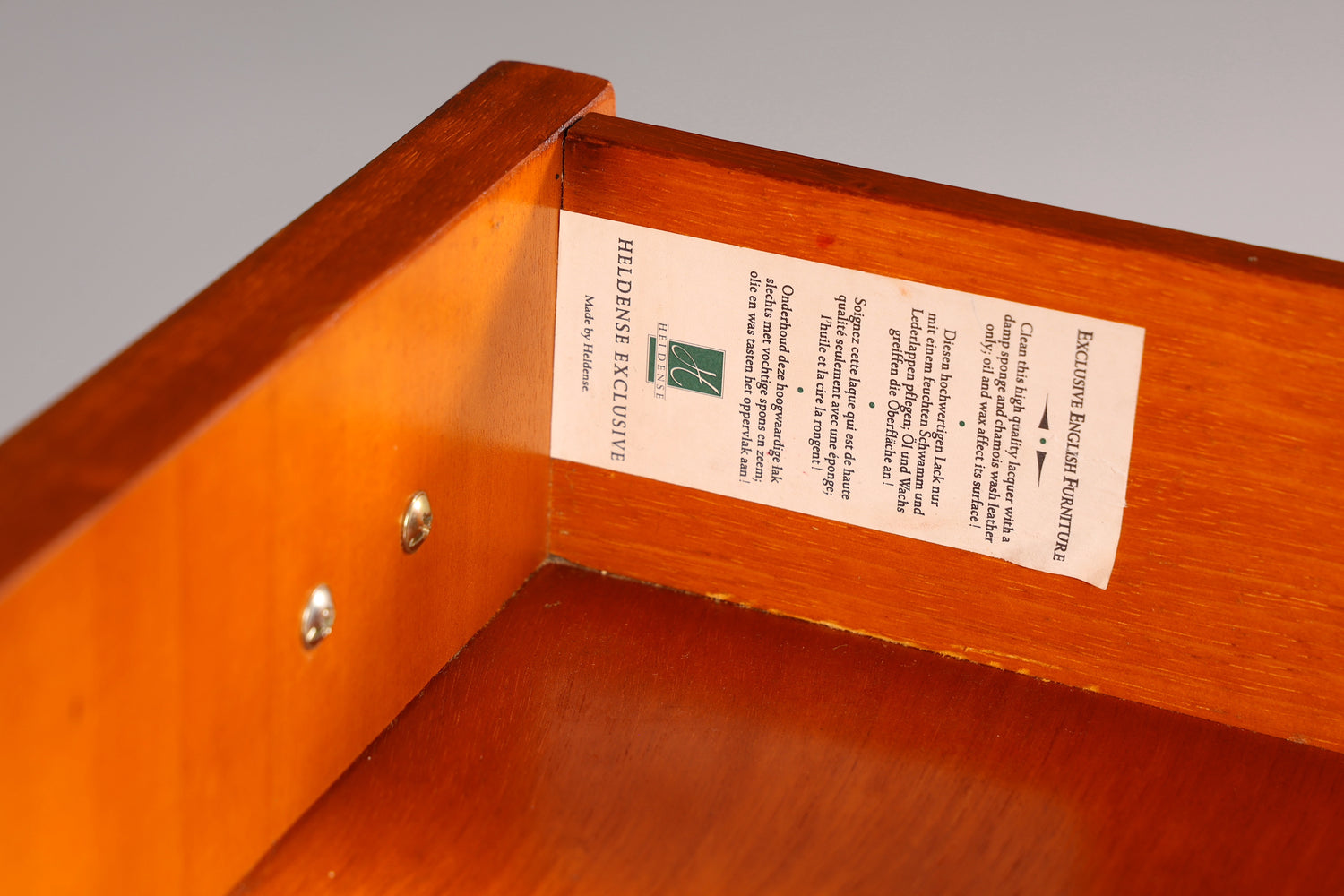 Stilvoller Englischer Sekretär Original Heldense Büro Schreibtisch Eibe Antik 60s Schreibkommode UK