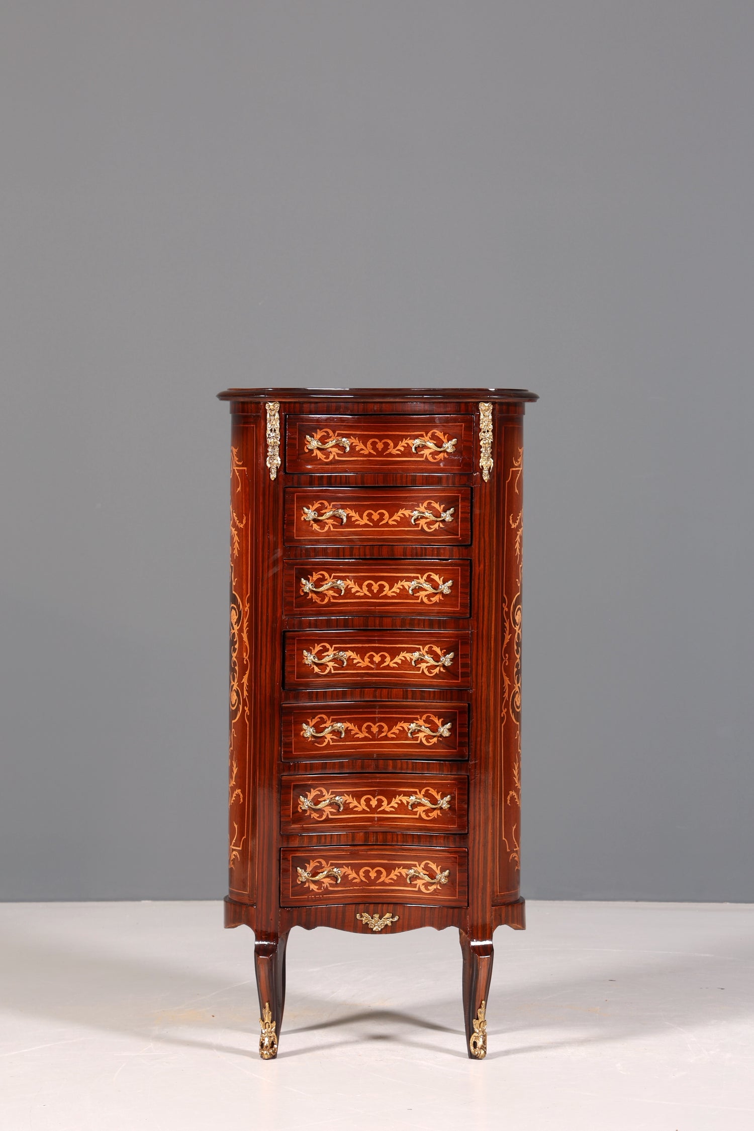 Wunderschöne Barock Louis XV Highboard Kommode Vertiko Schubladenkommode - Kommode