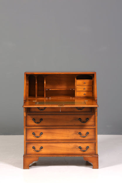 Wunderschöner Englischer Sekretär Schreibkommode Antik Stil echt Lederauflage Kommode UK Schreibtisch