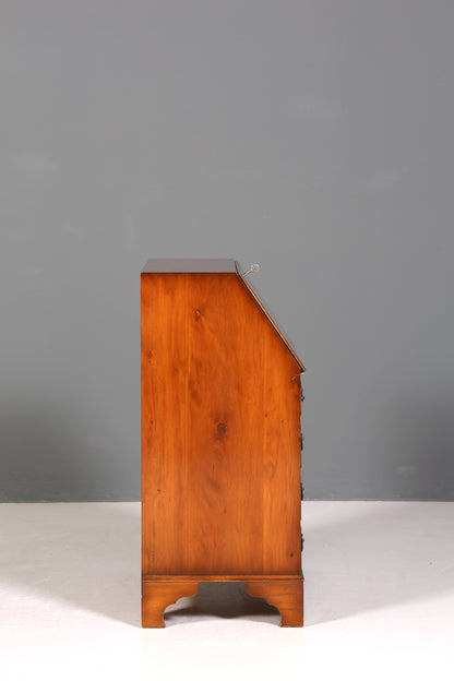 Wunderschöner Englischer Sekretär Schreibkommode Antik Stil echt Lederauflage Kommode UK Schreibtisch