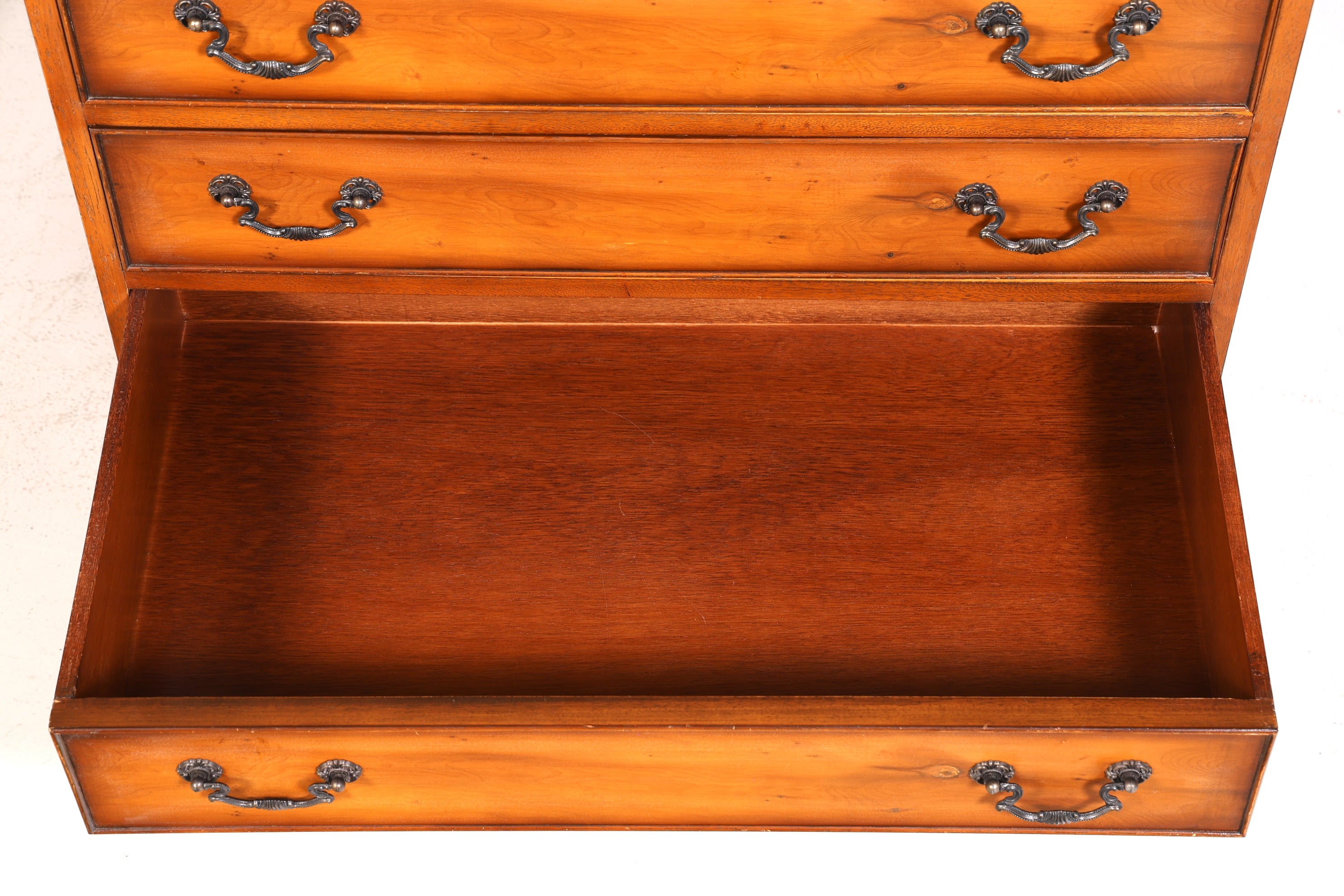 Wunderschöner Englischer Sekretär Schreibkommode Antik Stil echt Lederauflage Kommode UK Schreibtisch