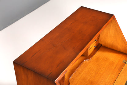 Wunderschöner Englischer Sekretär Schreibkommode Antik Stil echt Lederauflage Kommode UK Schreibtisch