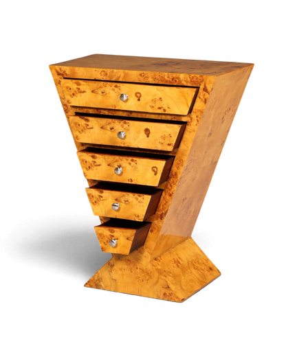 Traumhafte Art Deco Highboard Birke Kommode Konsolen Tisch Antik Stil