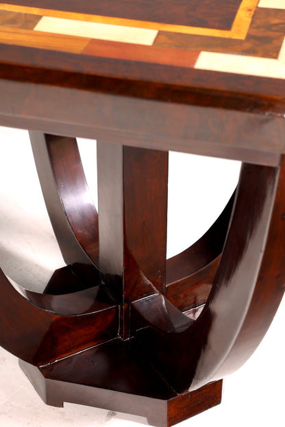 Stylish Art Deco-style side table, antique-style luxury coffee table, occasional table
