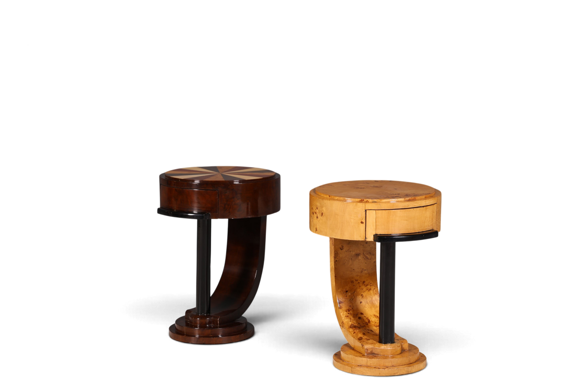 Traumhafter Art Deco Stil Beistelltisch Antik Stil Tisch Luxus Ablagetisch Birke Kommode