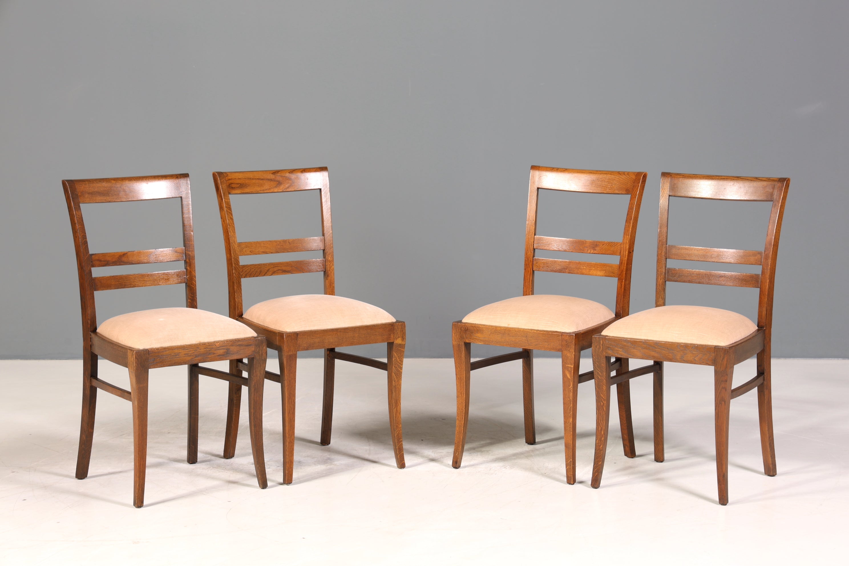 4x Wunderschöne Art Deco Stühle Küchenstühle Esszimmer Stühle Stuhl Set