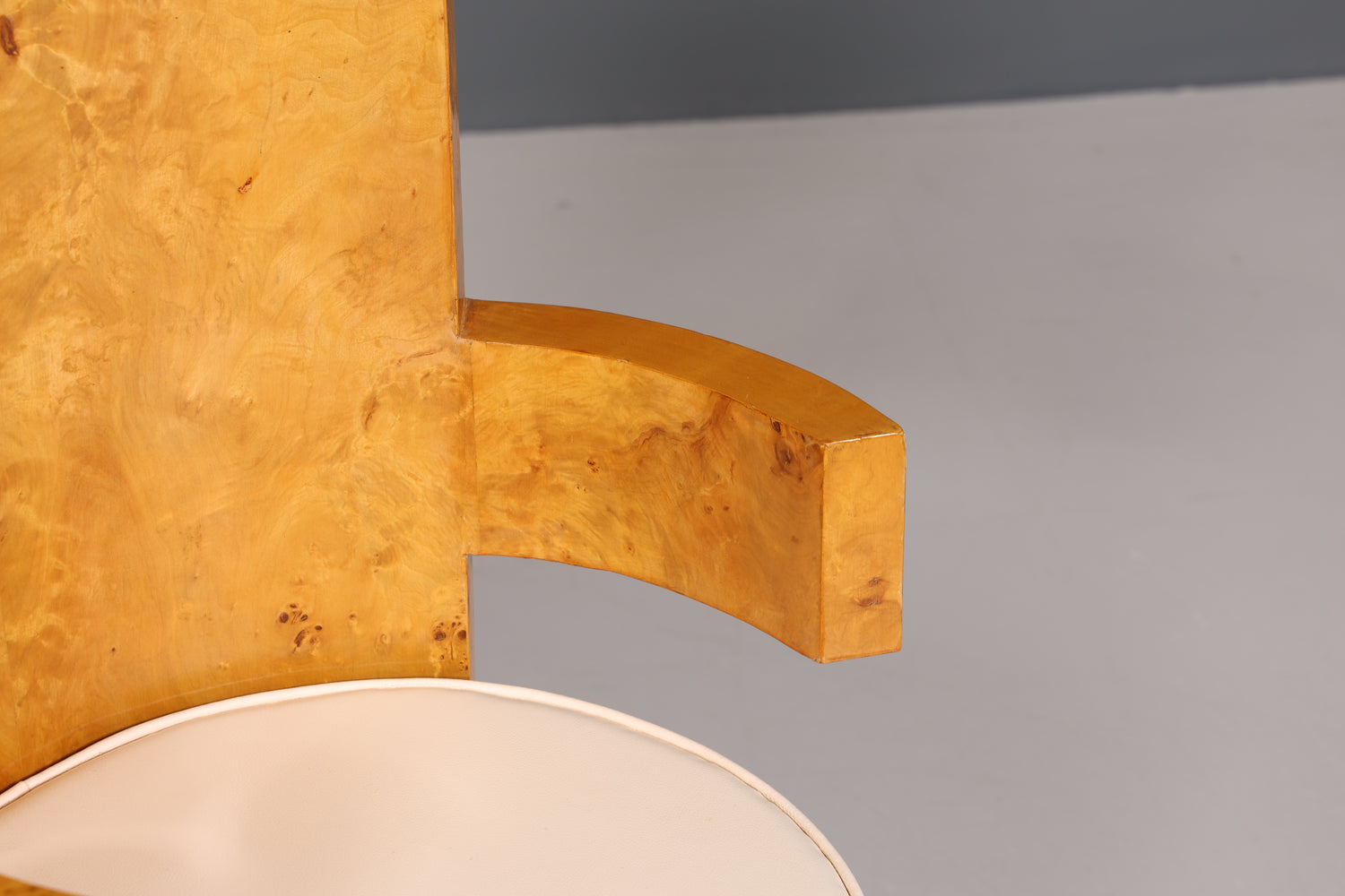 Aussergewöhnlicher Art Deco Design Stuhl Biedermeier Stil Sekretär Stuhl Birke Esszimmer Stuhl