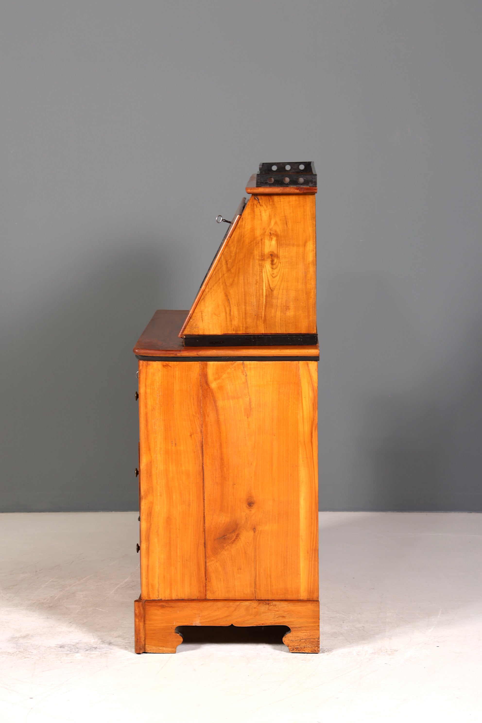 Wunderschöner Original Biedermeier Sekretär um 1860 Kommode Antik Bürokommode Englisch Säulen