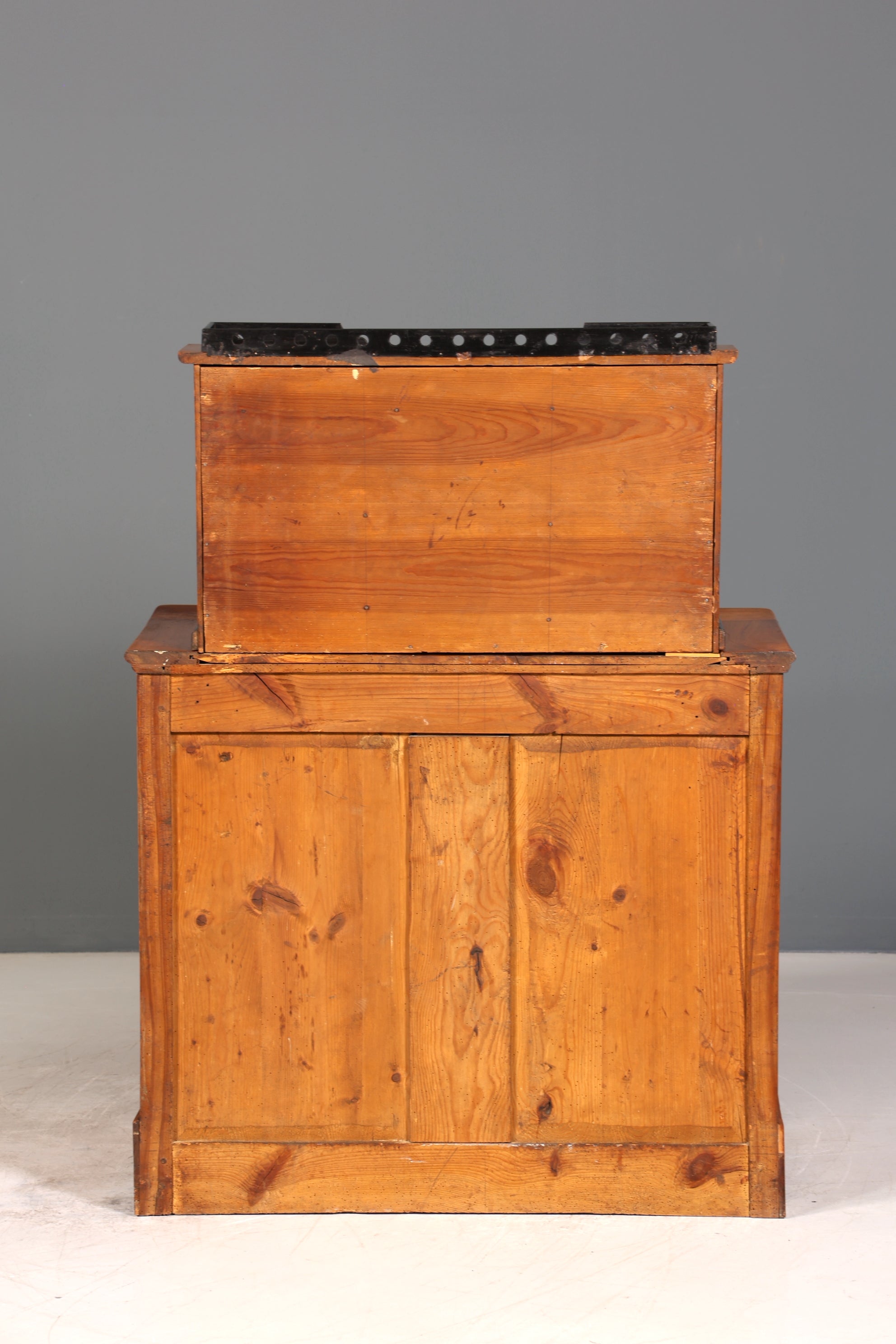 Wunderschöner Original Biedermeier Sekretär um 1860 Kommode Antik Bürokommode Englisch Säulen
