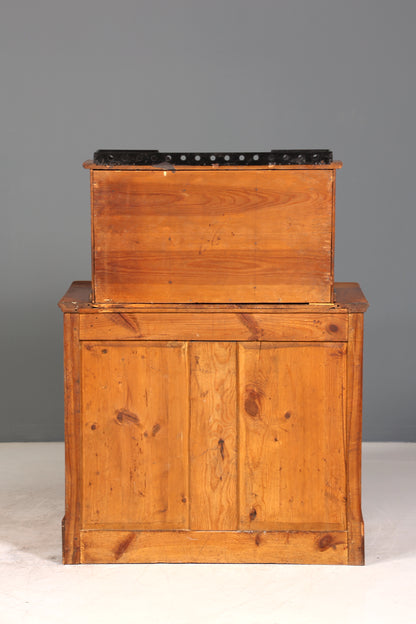 Wunderschöner Original Biedermeier Sekretär um 1860 Kommode Antik Bürokommode Englisch Säulen