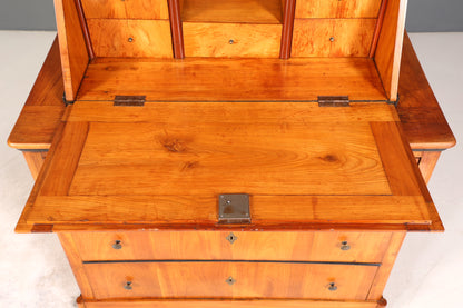 Wunderschöner Original Biedermeier Sekretär um 1860 Kommode Antik Bürokommode Englisch Säulen