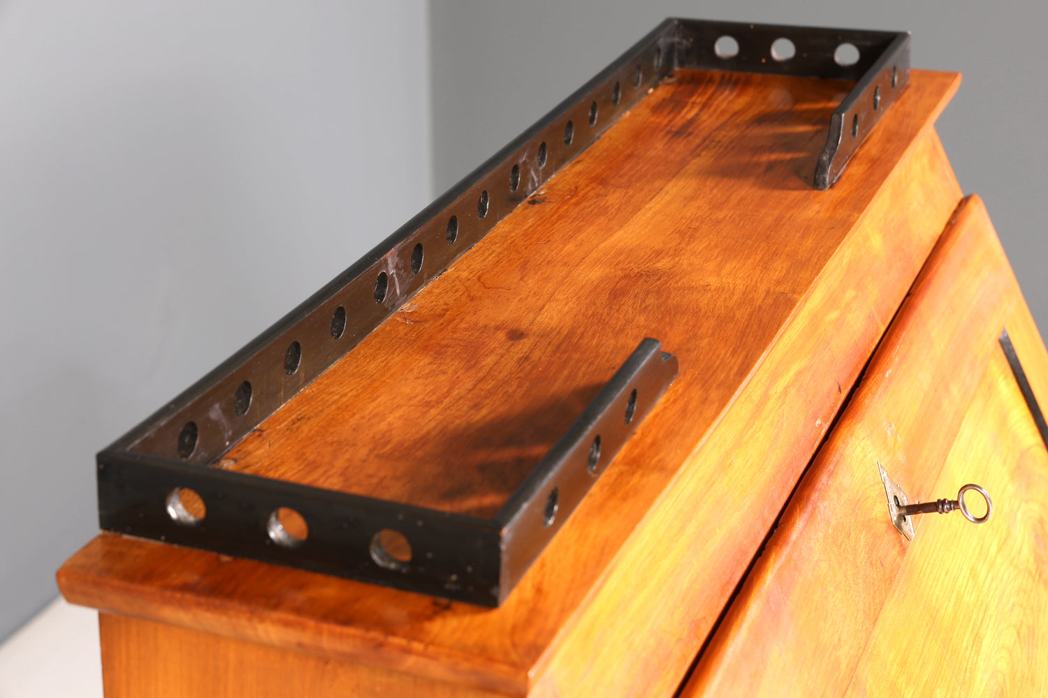 Wunderschöner Original Biedermeier Sekretär um 1860 Kommode Antik Bürokommode Englisch Säulen