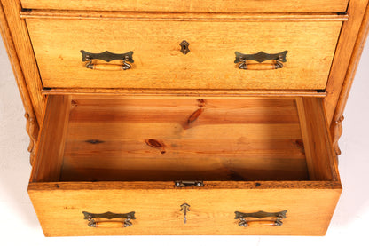 Wunderschöne Jugendstil Kommode Biedermeier Stil Antik Schubladenkommode Sideboard