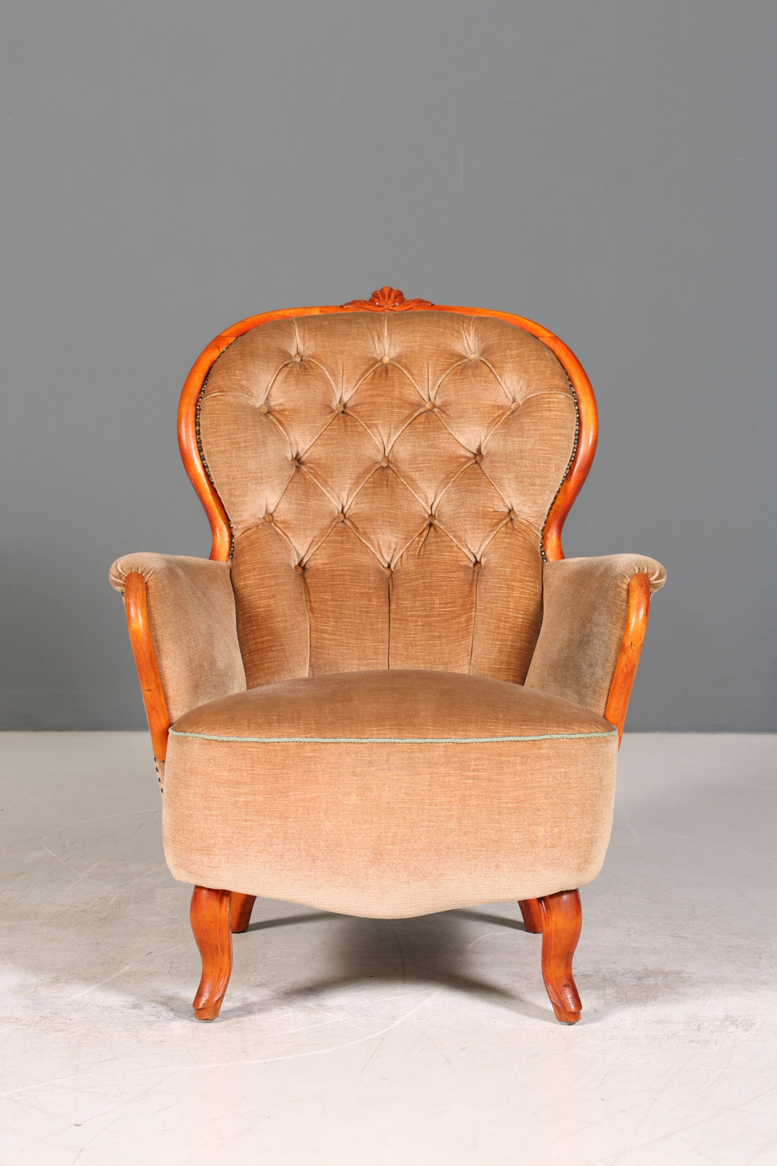 Edler Sessel im Louis Philippe Stil 60s "Bergère" Barock Stil Sessel Lounge Sessel