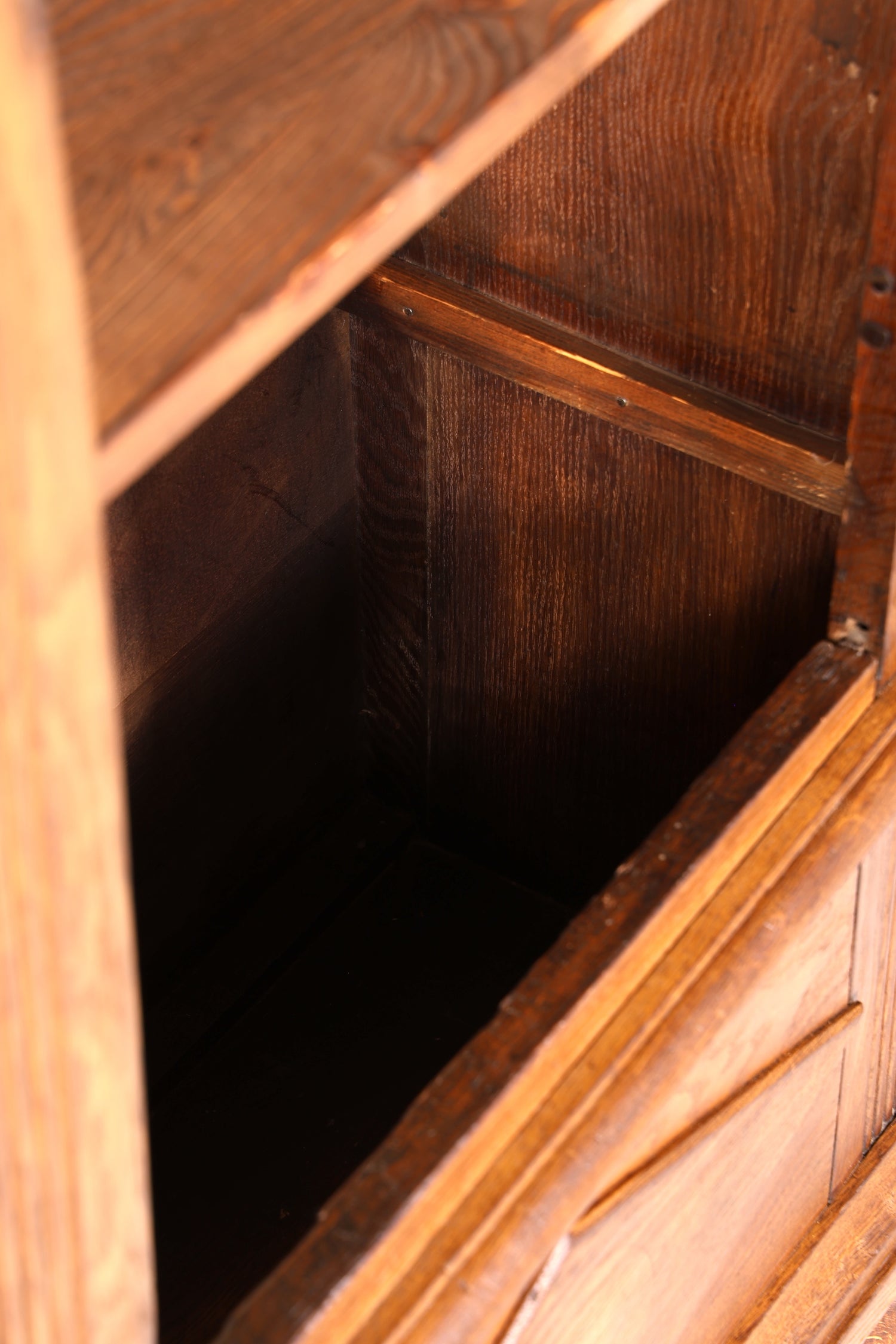 Wunderschöner Original Barock Schrank um 1780 massiv Holz Kleiderschrank Antik Wäscheschrank Eiche Dielenschrank