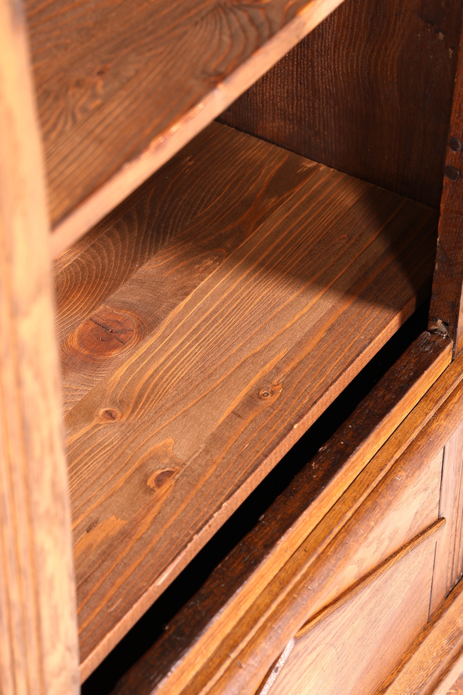Wunderschöner Original Barock Schrank um 1780 massiv Holz Kleiderschrank Antik Wäscheschrank Eiche Dielenschrank