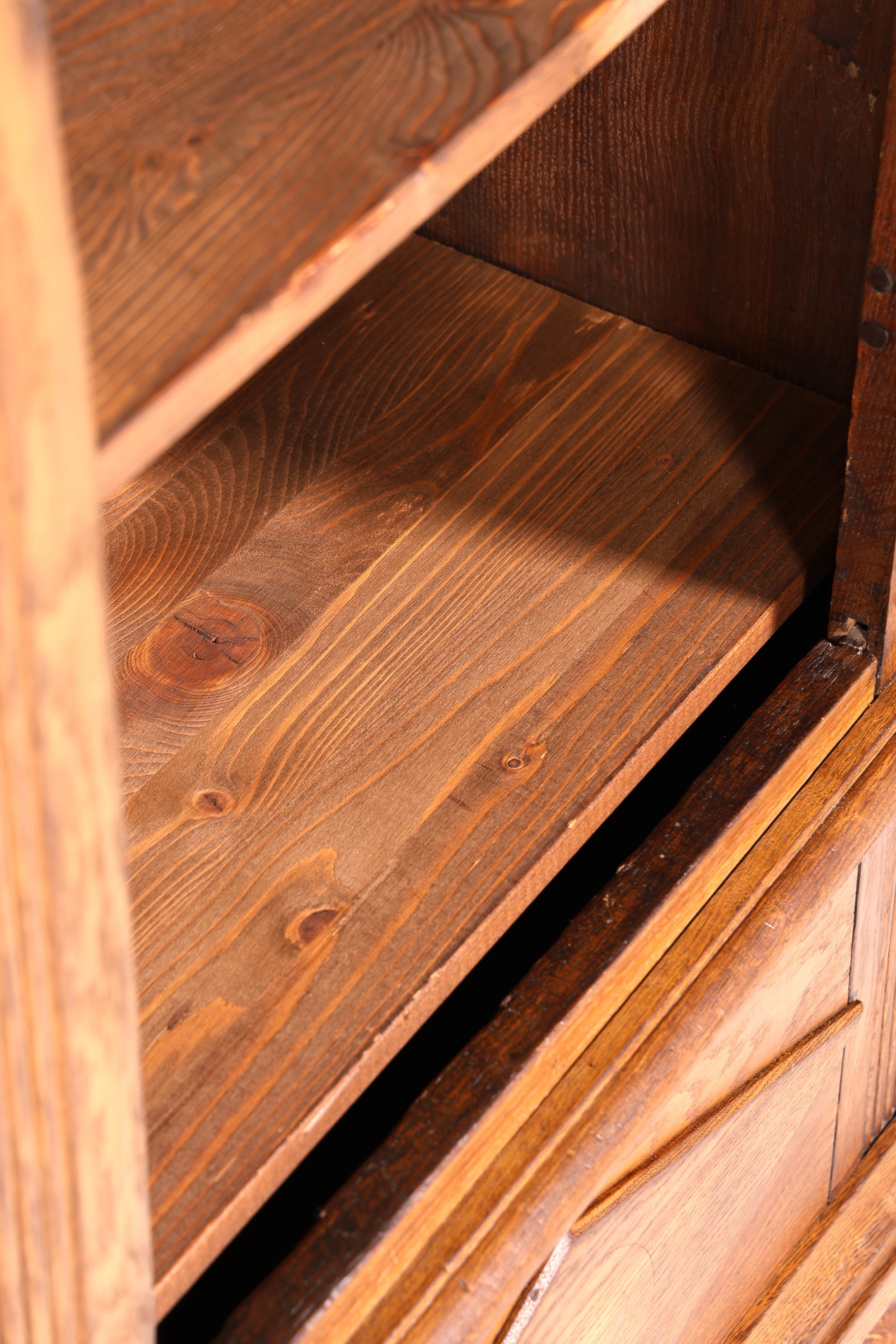 Wunderschöner Original Barock Schrank um 1780 massiv Holz Kleiderschrank Antik Wäscheschrank Eiche Dielenschrank