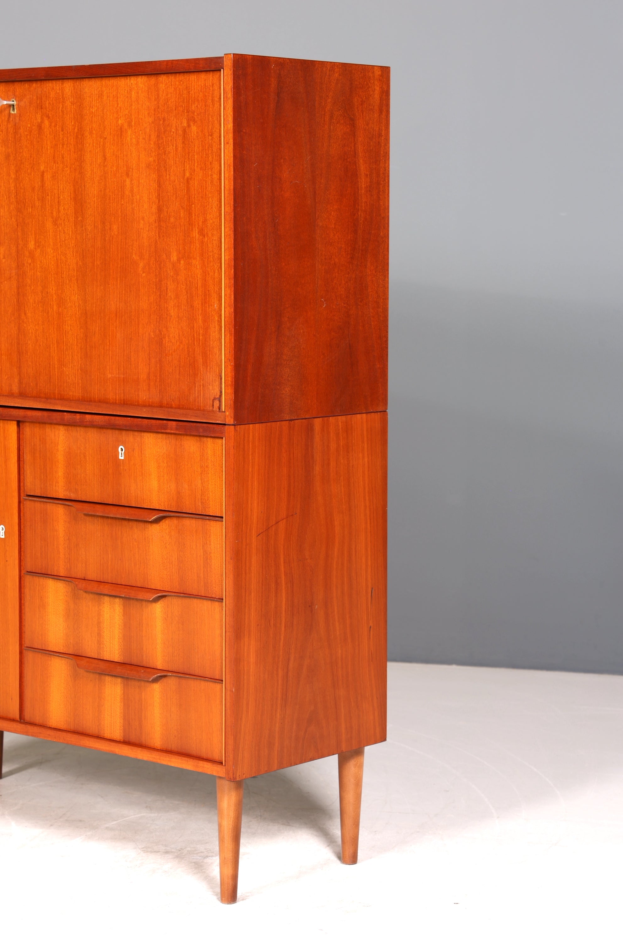 Wunderschöner Mid Century Schrank Danish Design Retro Sekretär Highboard Vintage Vertiko 60s